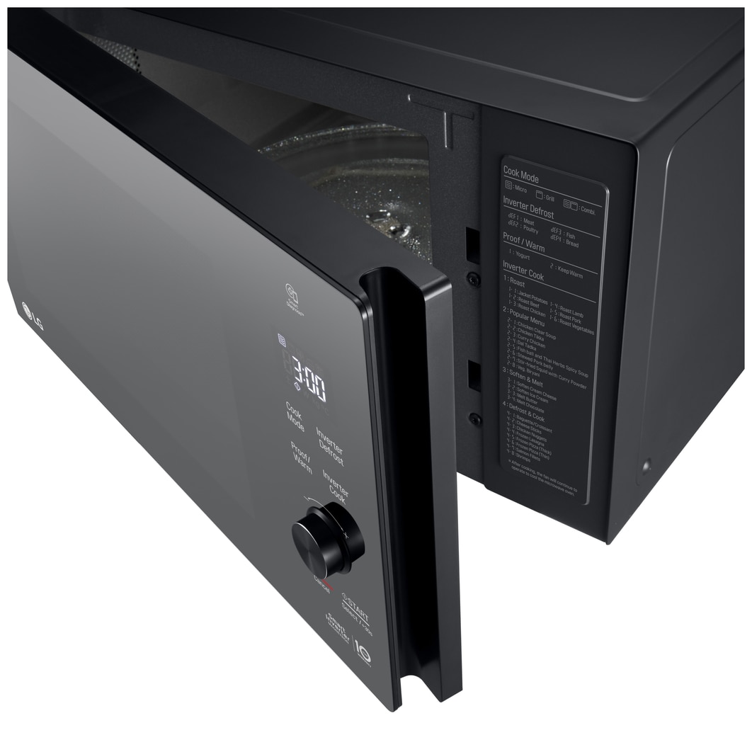 LG Mikrovlnná trouba s grilem | 25 l | Smart Inverter | EasyClean™|Nerez a kouřové sklo, MH6565DPR