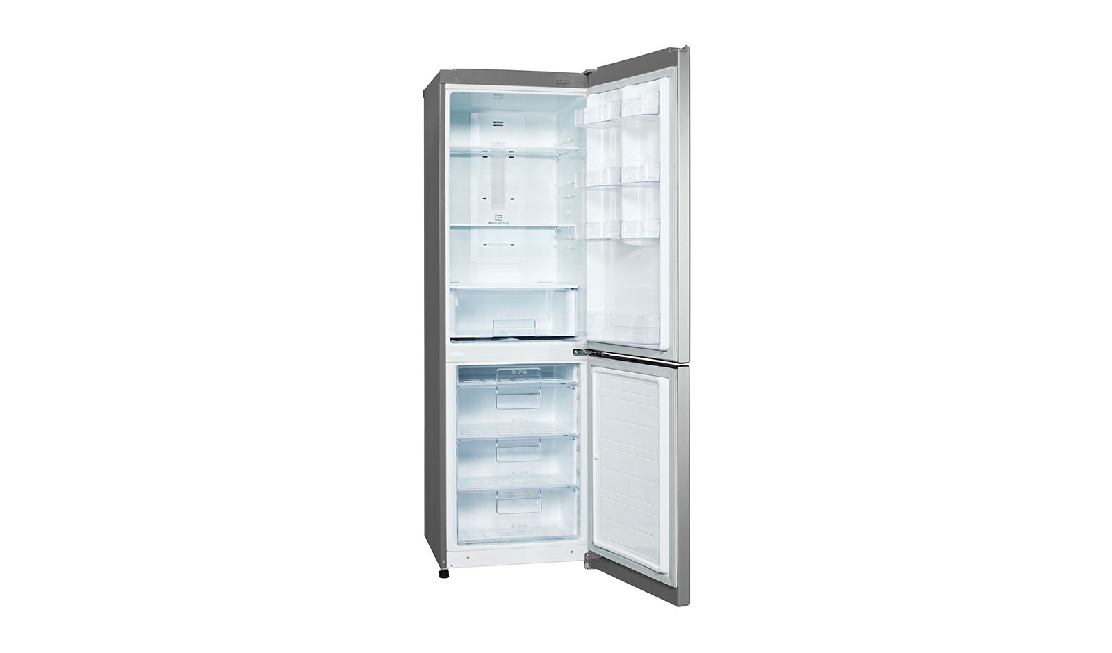 LG Hrubý objem 354l | 236 kWh/rok | LG Lineární invertorový kompresor | LG Total No Frost | Multi-Air Flow™ | NatureFRESH | Vnější LED displej | Smart Diagnosis™, GBB329DSDZ