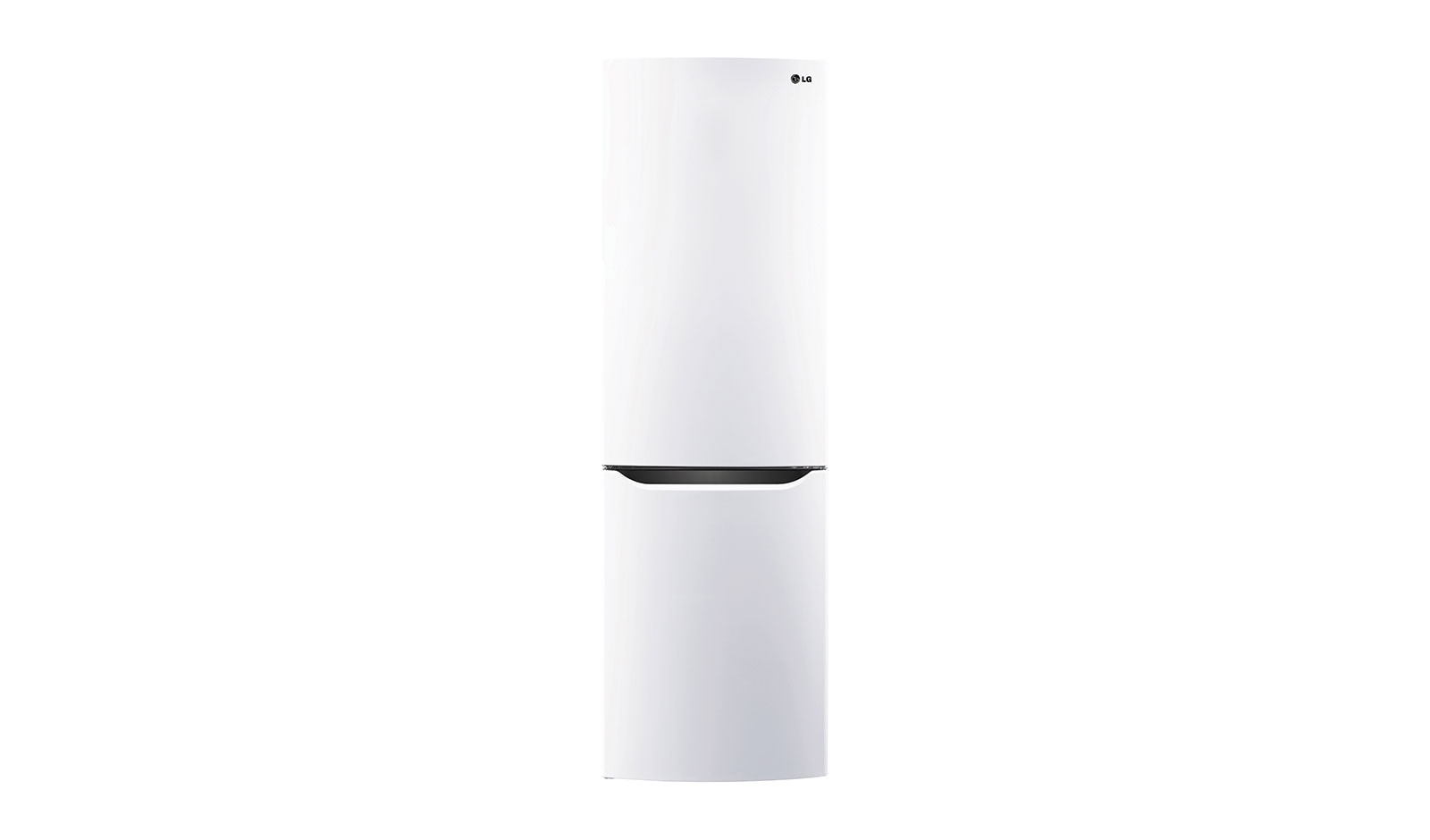 Čelní pohled na Hrubý objem 354l | 236 kWh/rok | LG Lineární invertorový kompresor | LG Total No Frost | Multi-Air Flow™ | NatureFRESH | Vnitřní LED displej | Smart Diagnosis™ GBB329SWJZ