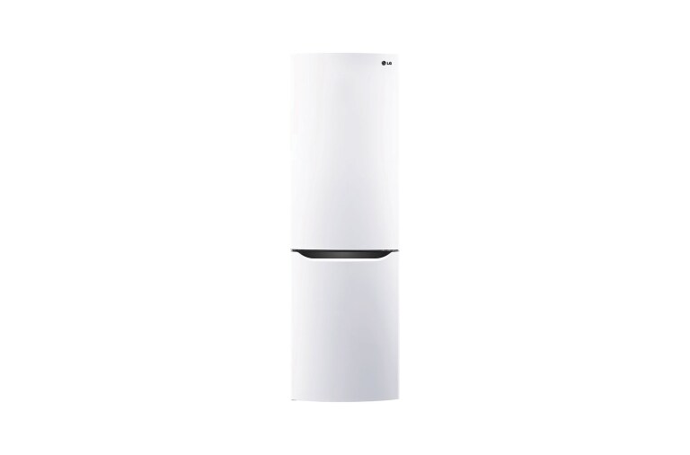 Čelní pohled na Hrubý objem 354l | 236 kWh/rok | LG Lineární invertorový kompresor | LG Total No Frost | Multi-Air Flow™ | NatureFRESH | Vnitřní LED displej | Smart Diagnosis™ GBB329SWJZ