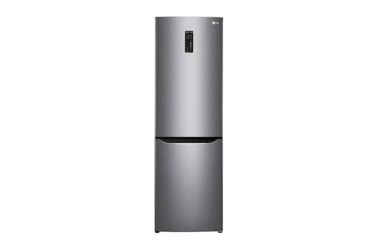 Čelní pohled na Hrubý objem 354l | 242 kWh/rok | LG Lineární invertorový kompresor | LG Total No Frost | Multi-Air Flow™ | NatureFRESH | Vnější LED displej | Smart Diagnosis™ GBB39DSDZ