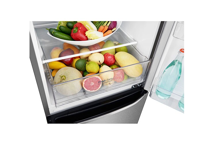 LG Hrubý objem 354l | 242 kWh/rok | LG Lineární invertorový kompresor | LG Total No Frost | Multi-Air Flow™ | NatureFRESH | Vnější LED displej | Smart Diagnosis™, GBB39DSDZ