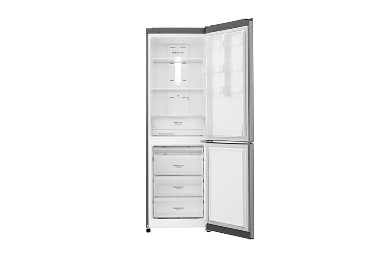 LG Hrubý objem 354l | 242 kWh/rok | LG Lineární invertorový kompresor | LG Total No Frost | Multi-Air Flow™ | NatureFRESH | Vnější LED displej | Smart Diagnosis™, GBB39DSDZ