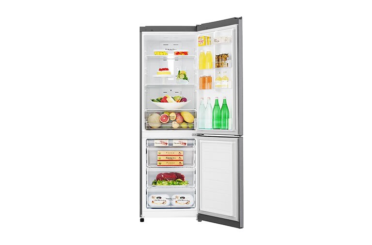 LG Hrubý objem 354l | 242 kWh/rok | LG Lineární invertorový kompresor | LG Total No Frost | Multi-Air Flow™ | NatureFRESH | Vnější LED displej | Smart Diagnosis™, GBB39DSDZ