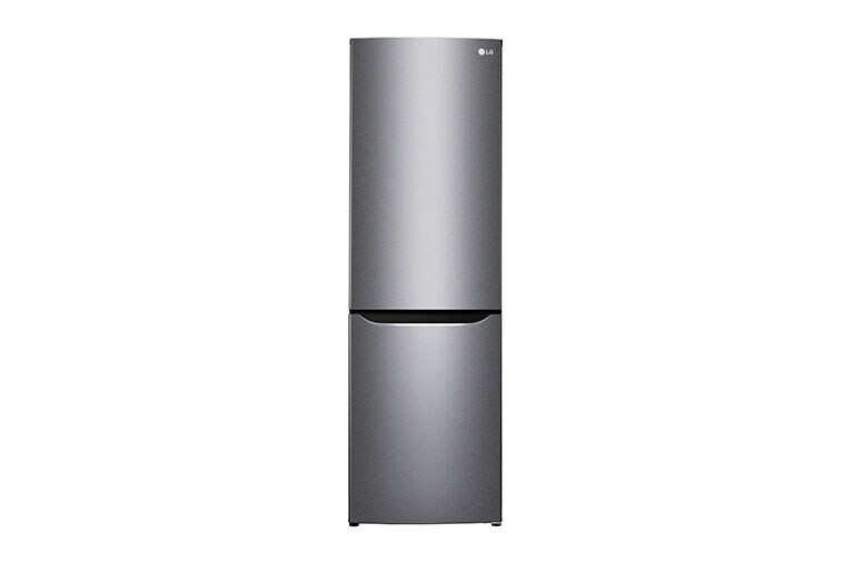 Čelní pohled na Hrubý objem 354l | 242 kWh/rok | LG Lineární invertorový kompresor | LG Total No Frost | Multi-Air Flow™ | NatureFRESH | Vnitřní LED displej | Smart Diagnosis™ GBB39DSJZ