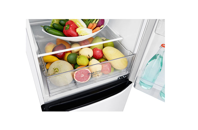 LG Hrubý objem 354l | 242 kWh/rok | LG Lineární invertorový kompresor | LG Total No Frost | Multi-Air Flow™ | NatureFRESH | Vnější LED displej | Smart Diagnosis™, GBB39SWDZ
