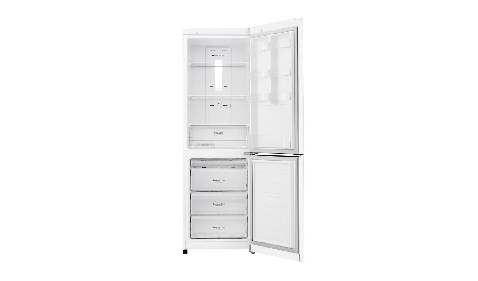 LG Hrubý objem 354l | 242 kWh/rok | LG Lineární invertorový kompresor | LG Total No Frost | Multi-Air Flow™ | NatureFRESH | Vnější LED displej | Smart Diagnosis™, GBB39SWDZ