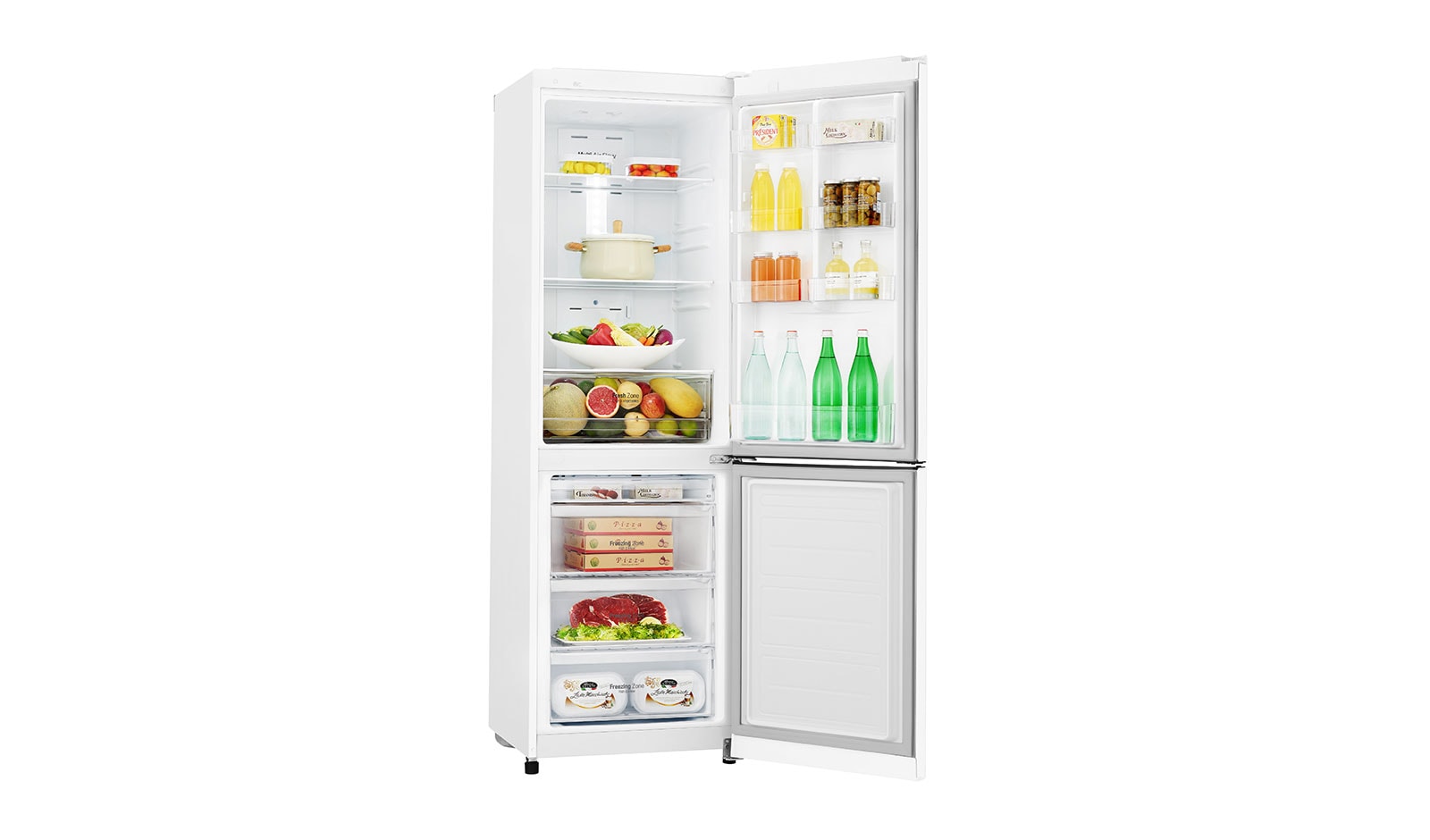 LG Hrubý objem 354l | 242 kWh/rok | LG Lineární invertorový kompresor | LG Total No Frost | Multi-Air Flow™ | NatureFRESH | Vnější LED displej | Smart Diagnosis™, GBB39SWDZ
