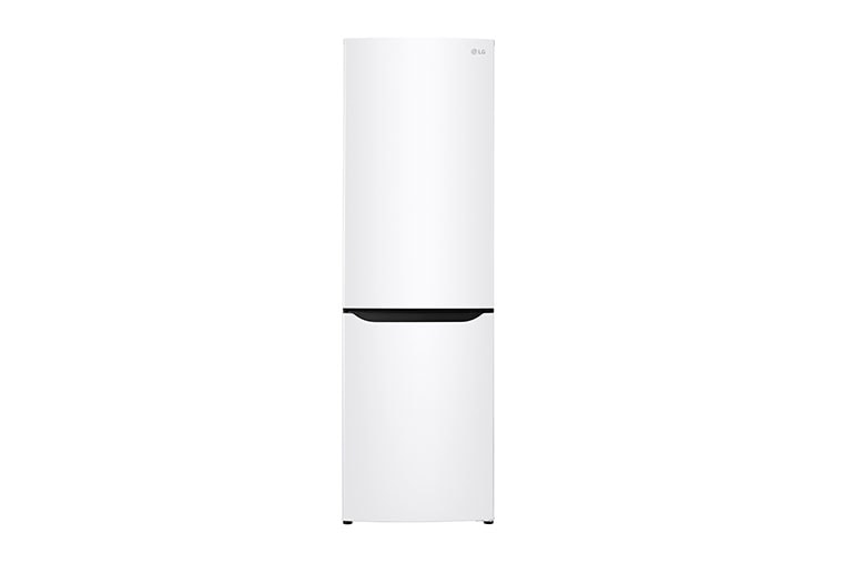 Čelní pohled na Hrubý objem 354l | 242 kWh/rok | LG Lineární invertorový kompresor | LG Total No Frost | Multi-Air Flow™ | NatureFRESH | Vnitřní LED displej | Smart Diagnosis™ GBB39SWJZ