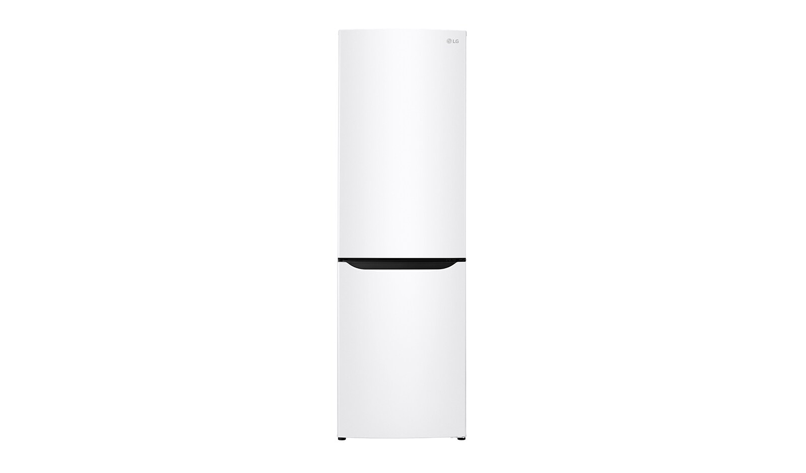 Čelní pohled na Hrubý objem 354l | 242 kWh/rok | LG Lineární invertorový kompresor | LG Total No Frost | Multi-Air Flow™ | NatureFRESH | Vnitřní LED displej | Smart Diagnosis™ GBB39SWJZ
