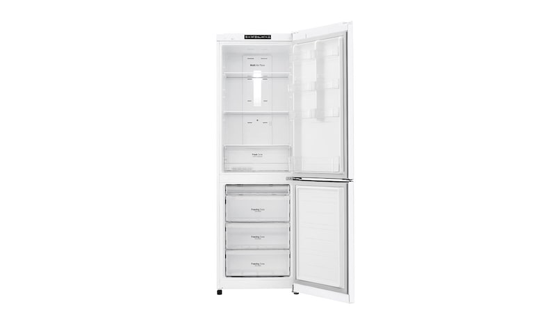 LG Hrubý objem 354l | 242 kWh/rok | LG Lineární invertorový kompresor | LG Total No Frost | Multi-Air Flow™ | NatureFRESH | Vnitřní LED displej | Smart Diagnosis™, GBB39SWJZ