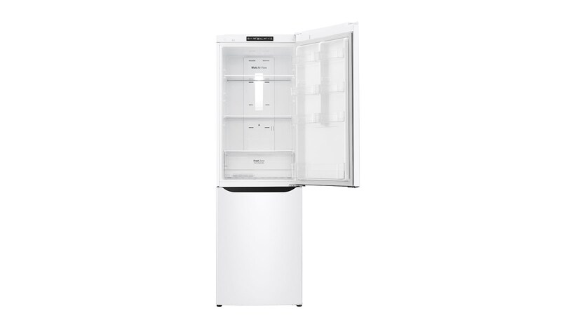 LG Hrubý objem 354l | 242 kWh/rok | LG Lineární invertorový kompresor | LG Total No Frost | Multi-Air Flow™ | NatureFRESH | Vnitřní LED displej | Smart Diagnosis™, GBB39SWJZ