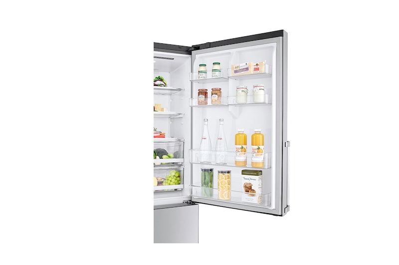 LG D | Hrubý objem 500 l | 225 kWh/rok | LG Lineární invertorový kompresor | LG Total No Frost | Multi-Air Flow™ | Vnější LCD displej | DoorCooling+™ | ThinQ™ + WiFi, GBB569NSAFB
