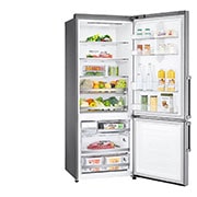 LG D | Hrubý objem 500 l | 225 kWh/rok | LG Lineární invertorový kompresor | LG Total No Frost | Multi-Air Flow™ | Vnější LCD displej | DoorCooling+™ | ThinQ™ + WiFi, GBB569NSAFB
