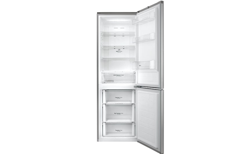 LG Hrubý objem 348 l | 240 kWh/rok | LG Lineární invertorový kompresor | LG Total No Frost | Multi-Air Flow™ | NatureFRESH | Vnější LED displej, GBB59PZDZS