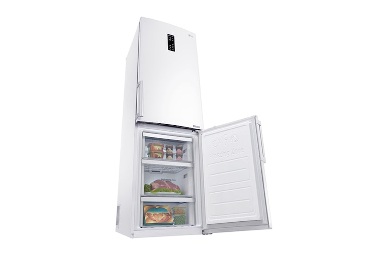 LG Hrubý objem 348 l | 259 kWh/rok | LG Lineární invertorový kompresor | LG Total No Frost | Multi-Air Flow™ | NatureFRESH | Vnější LED displej | Smart Diagnosis™, GBB59SWFZB