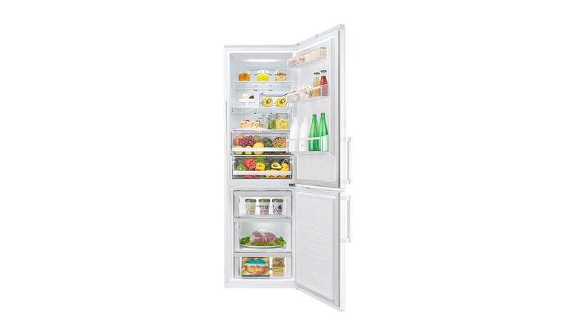 LG Hrubý objem 348 l | 259 kWh/rok | LG Lineární invertorový kompresor | LG Total No Frost | Multi-Air Flow™ | NatureFRESH | Vnější LED displej | Smart Diagnosis™, GBB59SWFZB