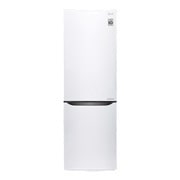 Čelní pohled na Hrubý objem 348 l | 174 kWh/rok | LG Lineární invertorový kompresor | LG Total No Frost | Multi-Air Flow™ | NatureFRESH | Vnitřní LED displej | Smart Diagnosis™ GBB59SWHFS