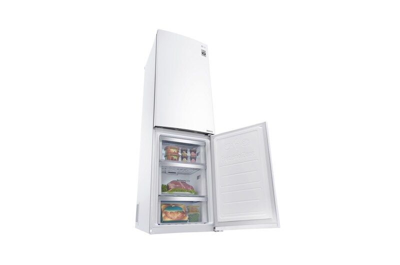 LG Hrubý objem 348 l | 174 kWh/rok | LG Lineární invertorový kompresor | LG Total No Frost | Multi-Air Flow™ | NatureFRESH | Vnitřní LED displej | Smart Diagnosis™, GBB59SWHFS