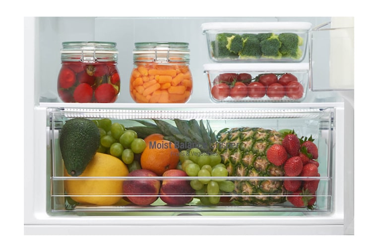 LG Hrubý objem 348 l | 240 kWh/rok | LG Lineární invertorový kompresor | LG Total No Frost | Multi-Air Flow™ | NatureFRESH | Vnitřní LED displej | Smart Diagnosis™, GBB59SWJZS