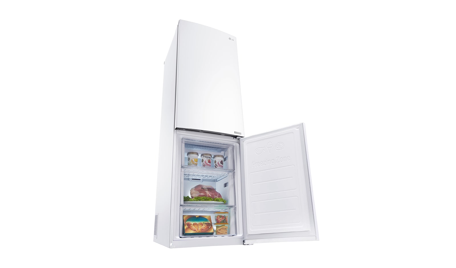 LG Hrubý objem 348 l | 240 kWh/rok | LG Lineární invertorový kompresor | LG Total No Frost | Multi-Air Flow™ | NatureFRESH | Vnitřní LED displej | Smart Diagnosis™, GBB59SWJZS