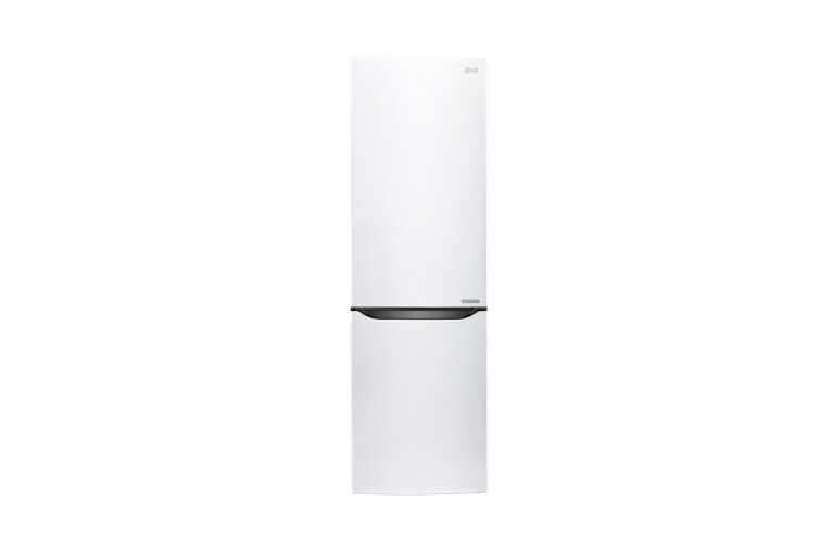 Čelní pohled na Hrubý objem 348 l | 240 kWh/rok | LG Lineární invertorový kompresor | LG Total No Frost | Multi-Air Flow™ | NatureFRESH | Vnitřní LED displej | Smart Diagnosis™ GBB59SWJZS