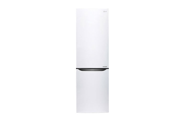 Čelní pohled na Hrubý objem 348 l | 227 kWh/rok | LG Lineární invertorový kompresor | LG Total No Frost | Multi-Air Flow™ | NatureFRESH | Vnitřní LED displej | Smart Diagnosis™ GBB59SWRZS