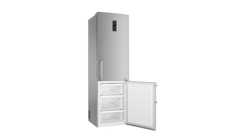 LG Hrubý objem 375 l | 161 kWh/rok | LG Lineární invertorový kompresor | LG Total No Frost | Multi-Air Flow™ | NatureFRESH | Vnější LED displej | Smart Diagnosis™, GBB60NSYXE
