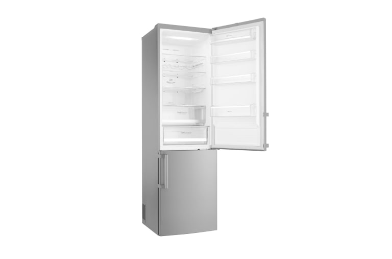 LG Hrubý objem 375 l | 161 kWh/rok | LG Lineární invertorový kompresor | LG Total No Frost | Multi-Air Flow™ | NatureFRESH | Vnější LED displej | Smart Diagnosis™, GBB60NSYXE