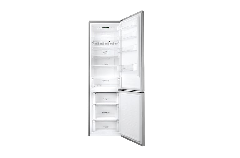 LG Hrubý objem 375 l | 178 kWh/rok | LG Lineární invertorový kompresor | LG Total No Frost | Multi-Air Flow™ | NatureFRESH | Vnitřní LED displej | Smart Diagnosis™, GBB60PZEFS