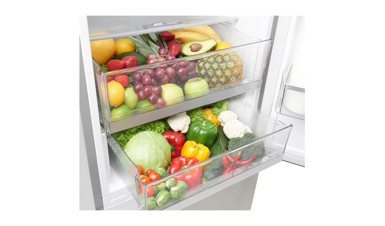 LG Hrubý objem 375 l | 178 kWh/rok | LG Lineární invertorový kompresor | LG Total No Frost | Multi-Air Flow™ | NatureFRESH | Vnitřní LED displej | Smart Diagnosis™, GBB60PZGFS