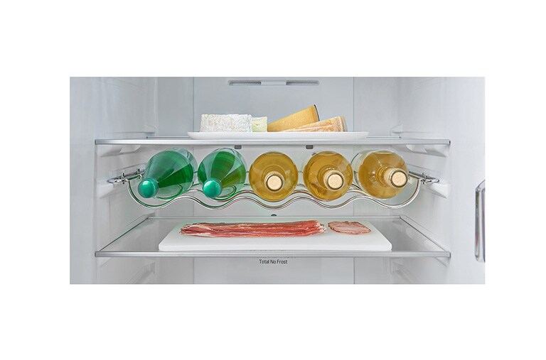 LG Hrubý objem 375 l | 266 kWh/rok | LG Lineární invertorový kompresor | LG Total No Frost | Multi-Air Flow™ | NatureFRESH | Vnitřní LED displej | Smart Diagnosis™, GBB60PZGZS