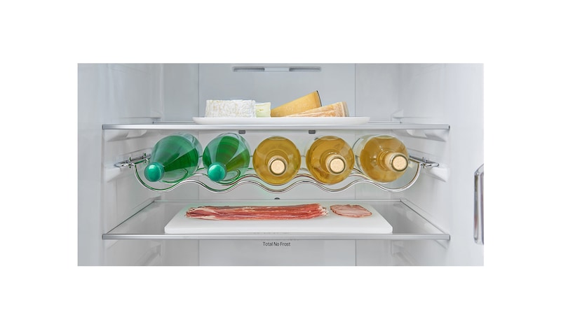 LG Hrubý objem 375 l | 266 kWh/rok | LG Lineární invertorový kompresor | LG Total No Frost | Multi-Air Flow™ | NatureFRESH | Vnitřní LED displej | Smart Diagnosis™, GBB60PZGZS