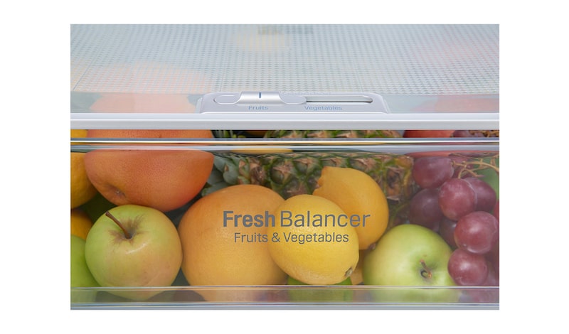 LG Hrubý objem 375 l | 266 kWh/rok | LG Lineární invertorový kompresor | LG Total No Frost | Multi-Air Flow™ | NatureFRESH | Vnitřní LED displej | Smart Diagnosis™, GBB60PZGZS