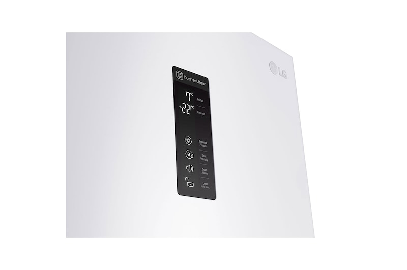 LG Hrubý objem 375 l | 178 kWh/rok | LG Lineární invertorový kompresor | LG Total No Frost | Multi-Air Flow™ | NatureFRESH | Vnější LED displej | ThinQ™ + WiFi, GBB60SWFFS