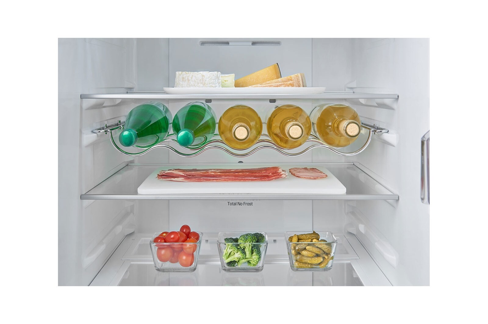 LG Hrubý objem 375 l | 178 kWh/rok | LG Lineární invertorový kompresor | LG Total No Frost | Multi-Air Flow™ | NatureFRESH | Vnější LED displej | ThinQ™ + WiFi, GBB60SWFFS