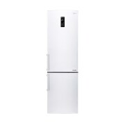 Čelní pohled na Hrubý objem 375 l | 266 kWh/rok | LG Lineární invertorový kompresor | LG Total No Frost | Multi-Air Flow™ | NatureFRESH | Vnější LED displej | ThinQ™ &#43; WiFi GBB60SWFZB