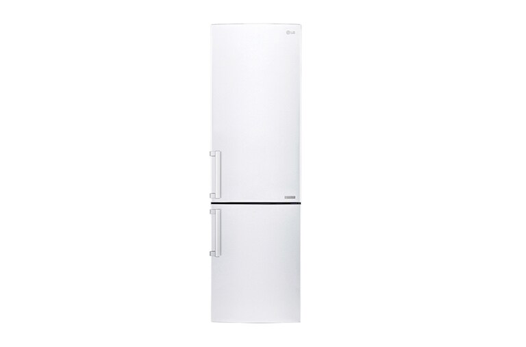 Čelní pohled na Hrubý objem 375 l | 178 kWh/rok | LG Lineární invertorový kompresor | LG Total No Frost | Multi-Air Flow™ | NatureFRESH | Vnitřní LED displej | Smart Diagnosis™ GBB60SWGFE