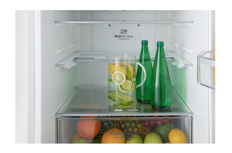 LG Hrubý objem 375 l | 178 kWh/rok | LG Lineární invertorový kompresor | LG Total No Frost | Multi-Air Flow™ | NatureFRESH | Vnitřní LED displej | Smart Diagnosis™, GBB60SWGFE