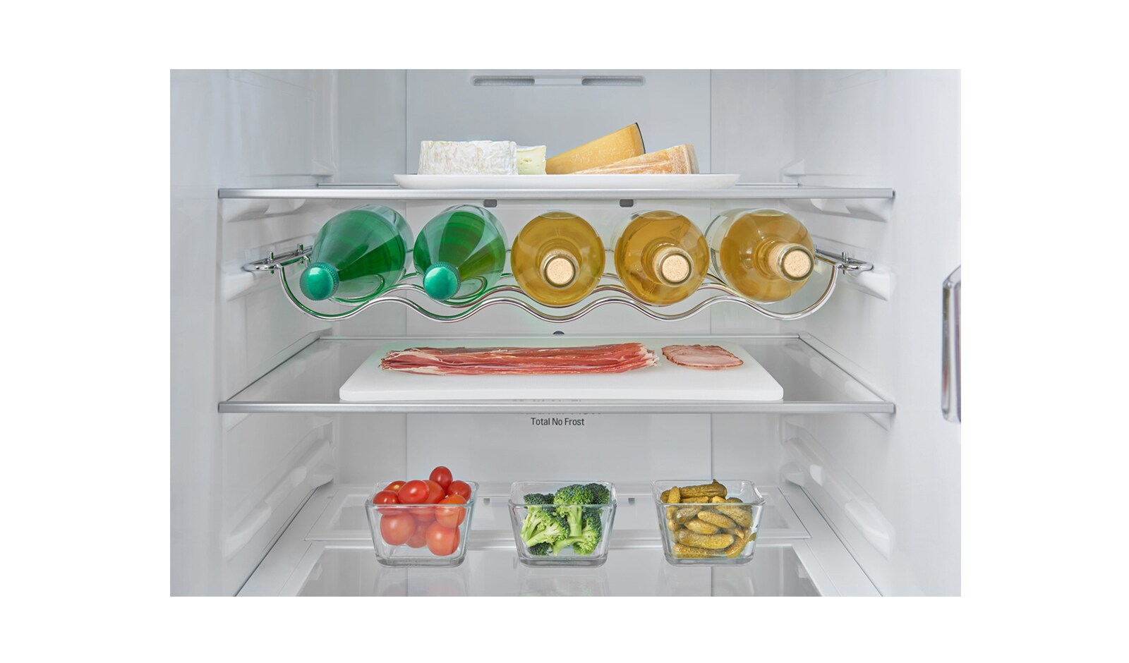 LG Hrubý objem 375 l | 178 kWh/rok | LG Lineární invertorový kompresor | LG Total No Frost | Multi-Air Flow™ | NatureFRESH | Vnitřní LED displej | Smart Diagnosis™, GBB60SWGFS