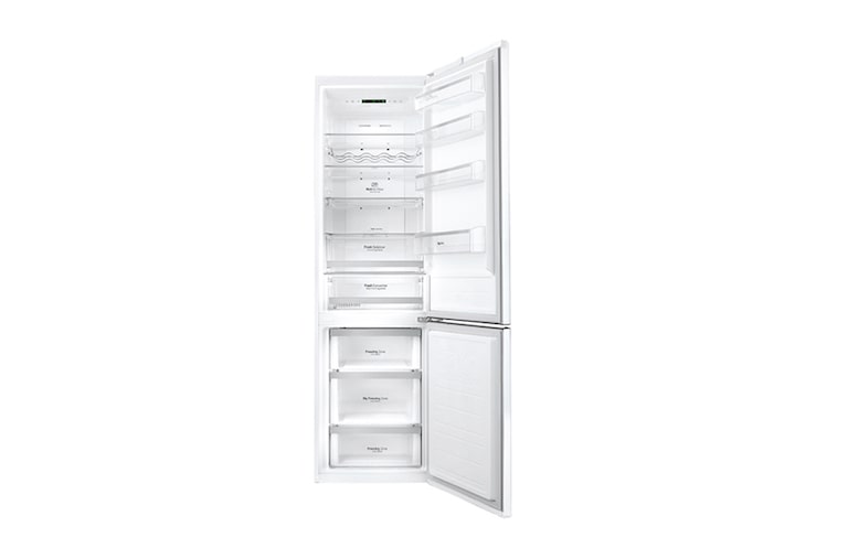 LG Hrubý objem 375 l | 178 kWh/rok | LG Lineární invertorový kompresor | LG Total No Frost | Multi-Air Flow™ | NatureFRESH | Vnitřní LED displej | Smart Diagnosis™, GBB60SWGFS