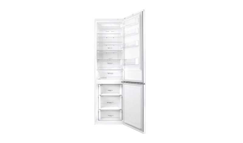 LG Hrubý objem 375 l | 178 kWh/rok | LG Lineární invertorový kompresor | LG Total No Frost | Multi-Air Flow™ | NatureFRESH | Vnější LED displej | ThinQ™ + WiFi, GBB60SWMFS