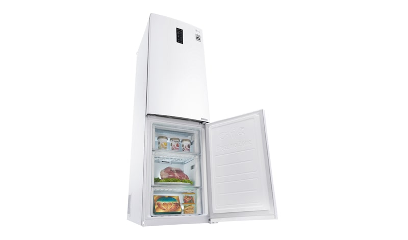 LG Hrubý objem 375 l | 178 kWh/rok | LG Lineární invertorový kompresor | LG Total No Frost | Multi-Air Flow™ | NatureFRESH | Vnější LED displej | ThinQ™ + WiFi, GBB60SWMFS