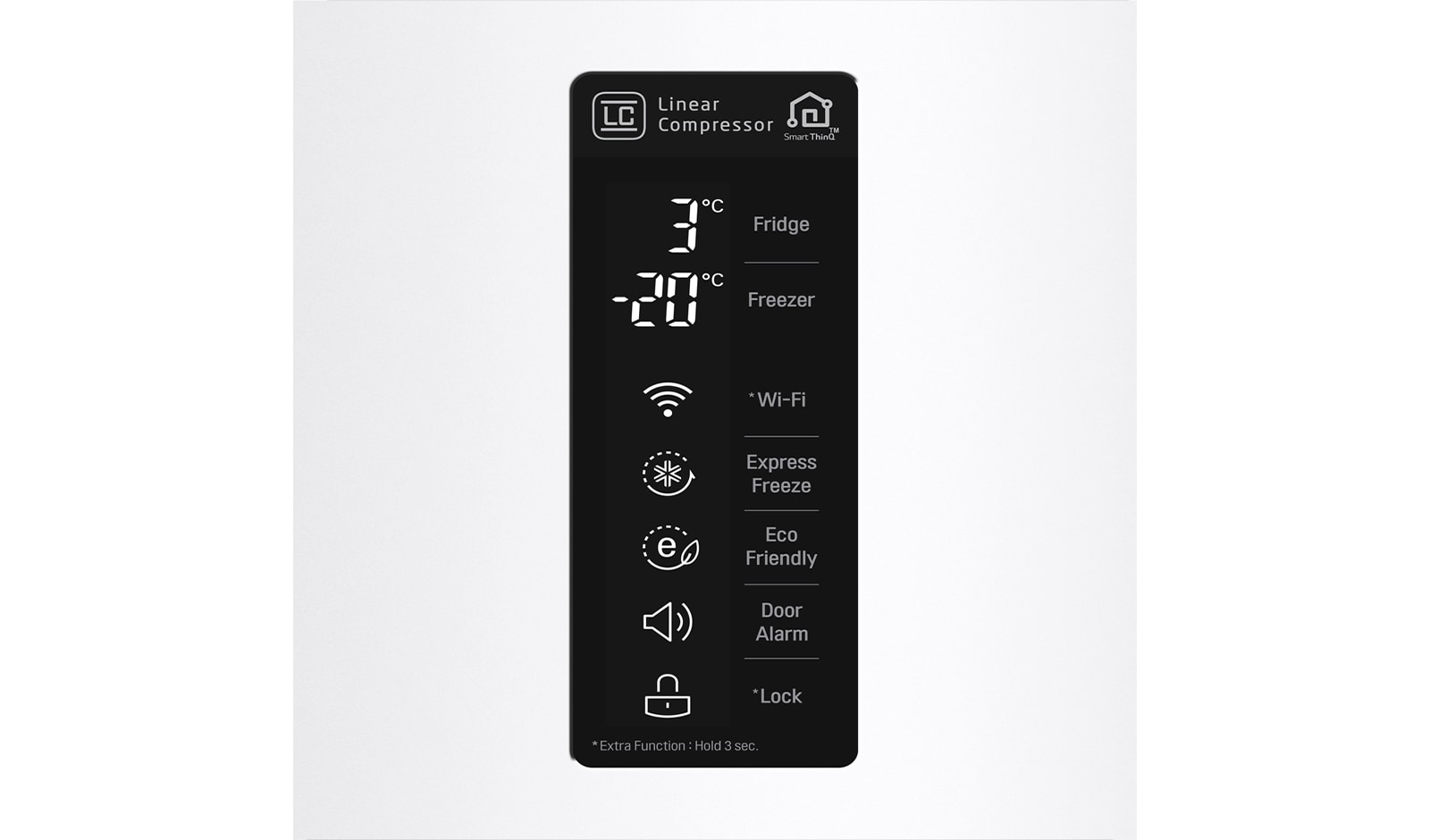 LG Hrubý objem 375 l | 178 kWh/rok | LG Lineární invertorový kompresor | LG Total No Frost | Multi-Air Flow™ | NatureFRESH | Vnější LED displej | ThinQ™ + WiFi, GBB60SWMFS