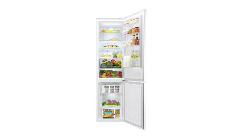 LG Hrubý objem 375 l | 178 kWh/rok | LG Lineární invertorový kompresor | LG Total No Frost | Multi-Air Flow™ | NatureFRESH | Vnější LED displej | ThinQ™ + WiFi, GBB60SWMFS
