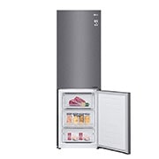 LG Kombinovaná chladnička LG | E | Hrubý objem 374 l | 267 kWh/rok | Smart invertorový kompresor | Total No Frost | DoorCooling+™ | Vnitřní LED displej | Smart Diagnosis™, GBB61DSJMN