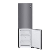 LG Kombinovaná chladnička LG | E | Hrubý objem 374 l | 267 kWh/rok | Smart invertorový kompresor | Total No Frost | DoorCooling+™ | Vnitřní LED displej | Smart Diagnosis™, GBB61DSJMN