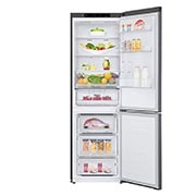 LG Kombinovaná chladnička LG | E | Hrubý objem 374 l | 267 kWh/rok | Smart invertorový kompresor | Total No Frost | DoorCooling+™ | Vnitřní LED displej | Smart Diagnosis™, GBB61DSJMN