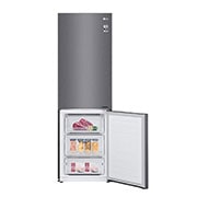 LG E | Hrubý objem 374 l | 254 kWh/rok | LG Lineární invertorový kompresor | LG Total No Frost | DoorCooling+™ | Vnitřní LED displej | Smart Diagnosis™, GBB61DSJZN