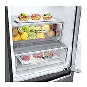LG E | Hrubý objem 374 l | 254 kWh/rok | LG Lineární invertorový kompresor | LG Total No Frost | DoorCooling+™ | Vnitřní LED displej | Smart Diagnosis™, GBB61DSJZN